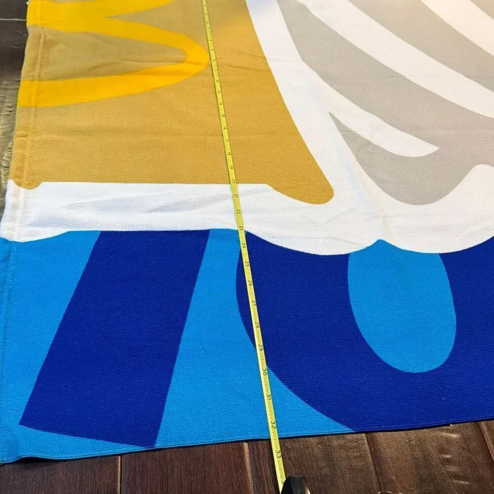 Brand New McDonald's Beach Towel Italy Promotion 2025 Ice Cream Cone “So Cone M